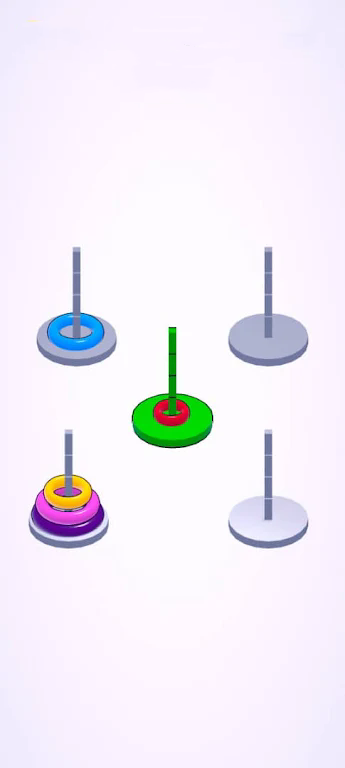 戒指尺寸堆叠分类游戏(ring stack: size sorting)第1张截图
