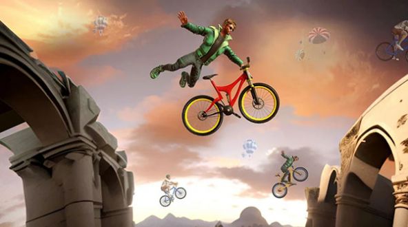 BMX自行车特技跑道游戏手机版截图1