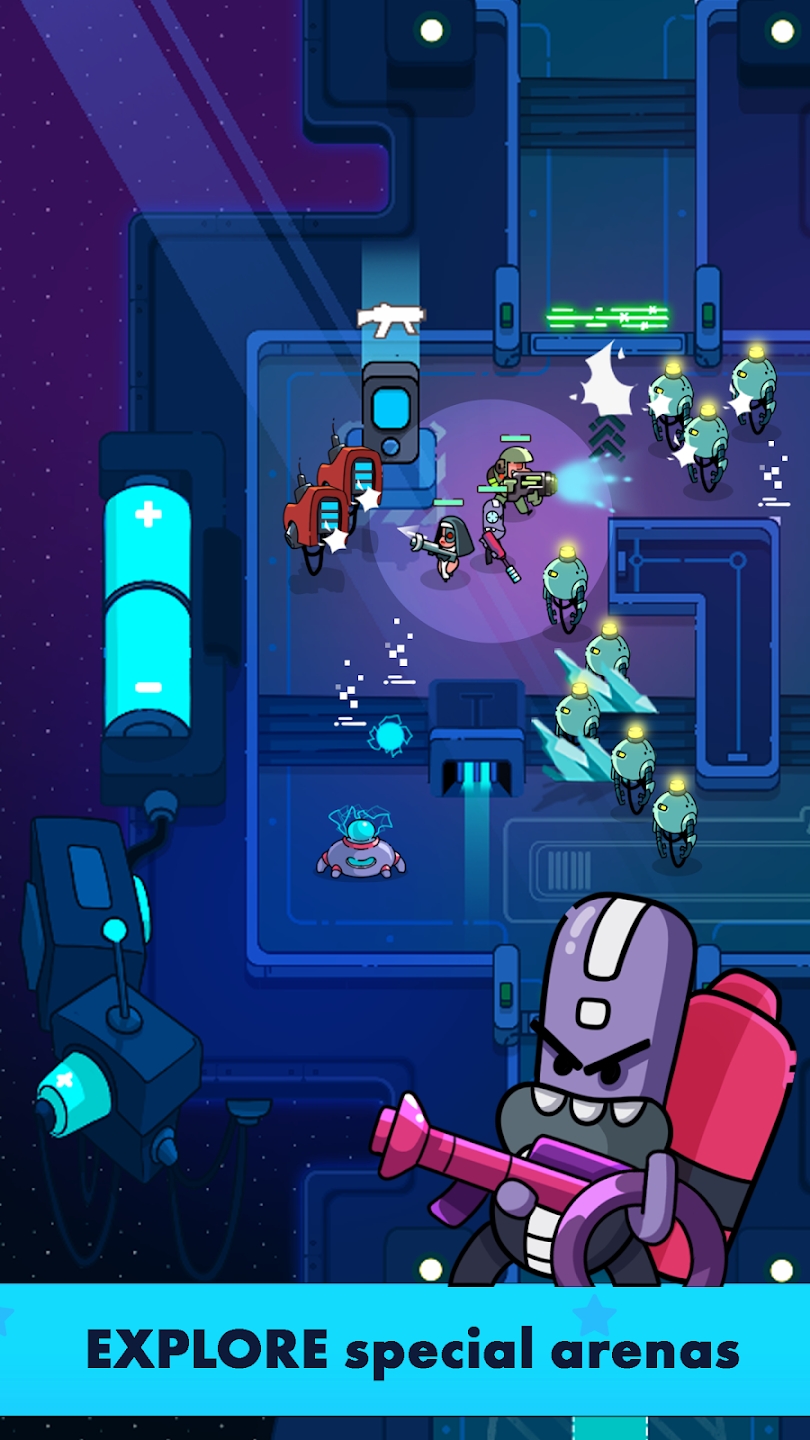 碰撞机器人太空射手游戏(Space Squad: Crash Robots)