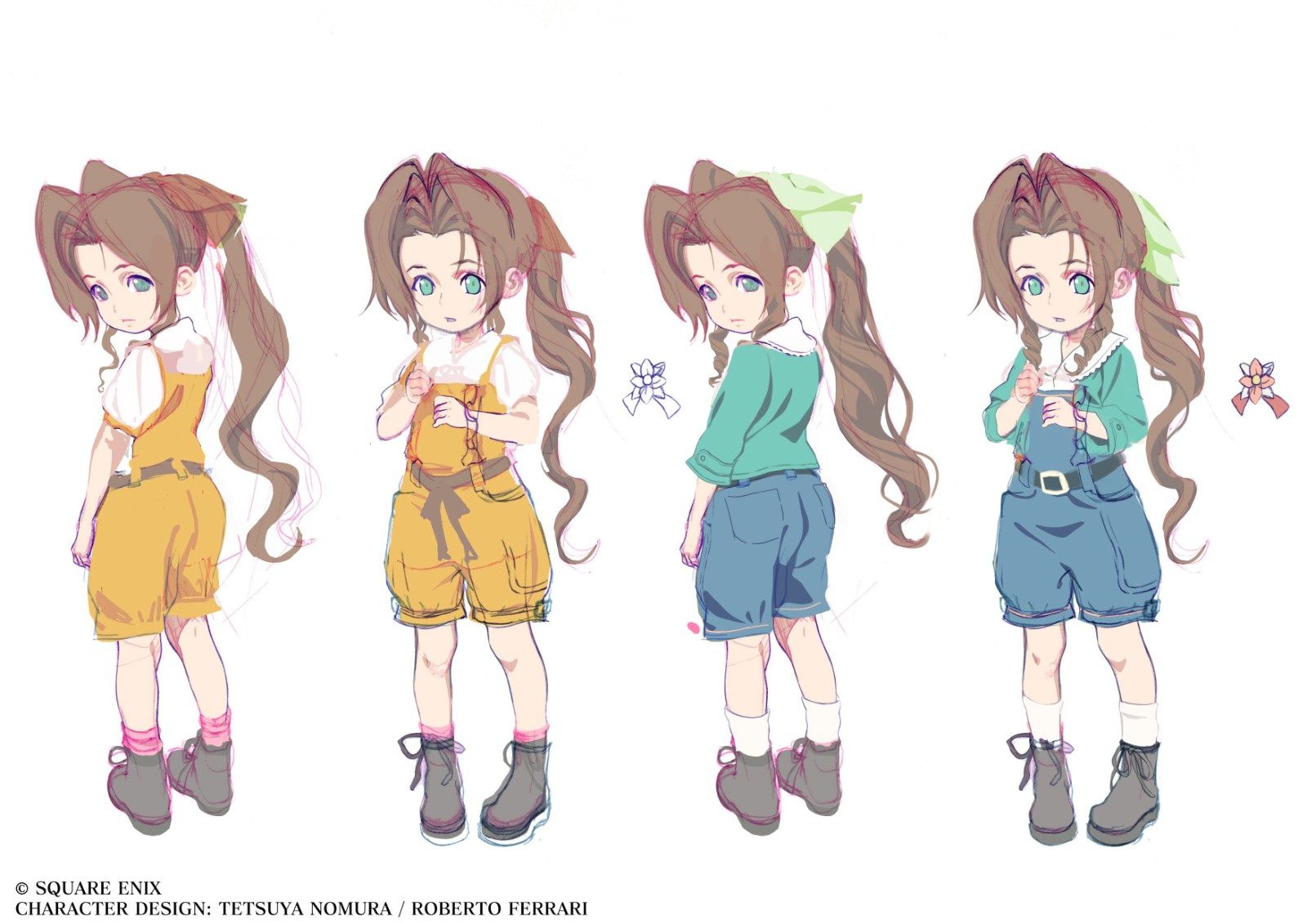 最终幻想7：重制版幼年爱丽丝早期设定图