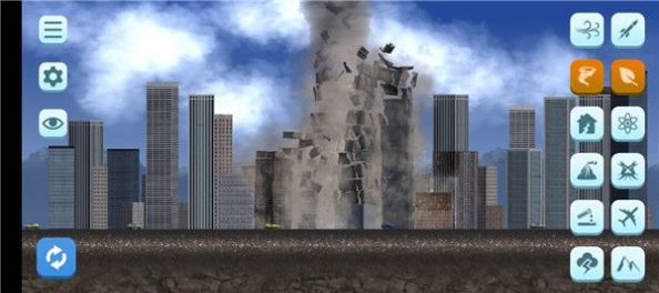 像素城市毁灭模拟器0.0.2安卓版像素画风的城市破坏模拟游戏截图1