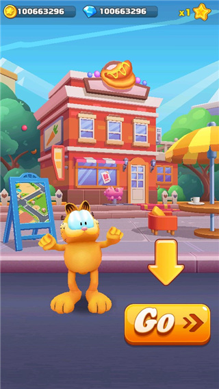 加菲猫跑酷无限金币钻石(Garfield Rush)