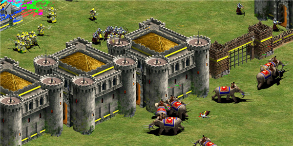 一群小兵来回争夺城堡的游戏