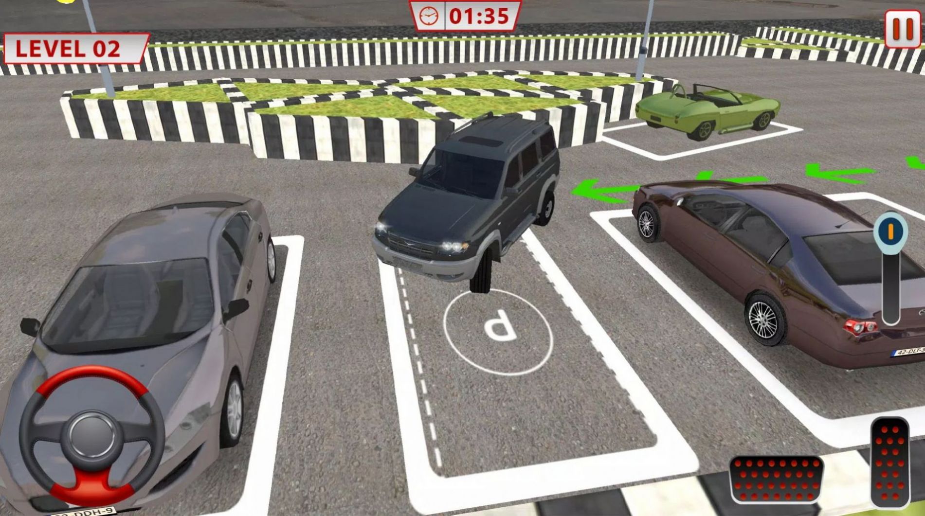 SUV轿车停车3D图3