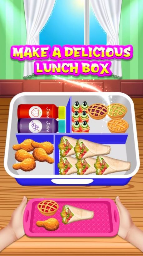 填满饭盒组织者游戏(Fill Lunch Box Organizer Game)