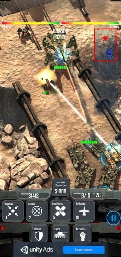 机甲前线突击坦克RTS游戏安卓版截图1