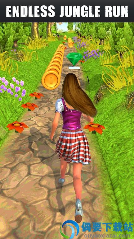公主丛林赛跑(Princess Jungle Runner - Subway Jungle Game)