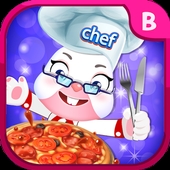 披萨烹饪餐厅厨师(Pizza cooking restaurant chef)