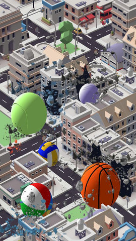 球球摧毁城市