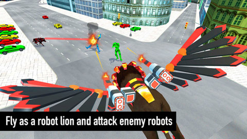 飞狮机器人战斗图2