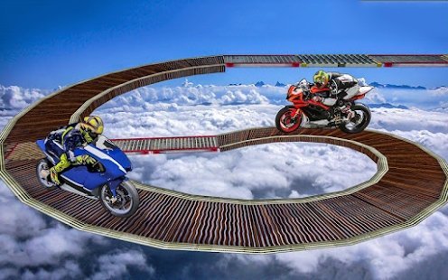 摩托车空中跳跃(Bike Sky Stunt)