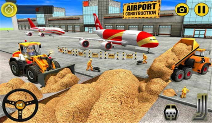 机场施工挖掘机图6