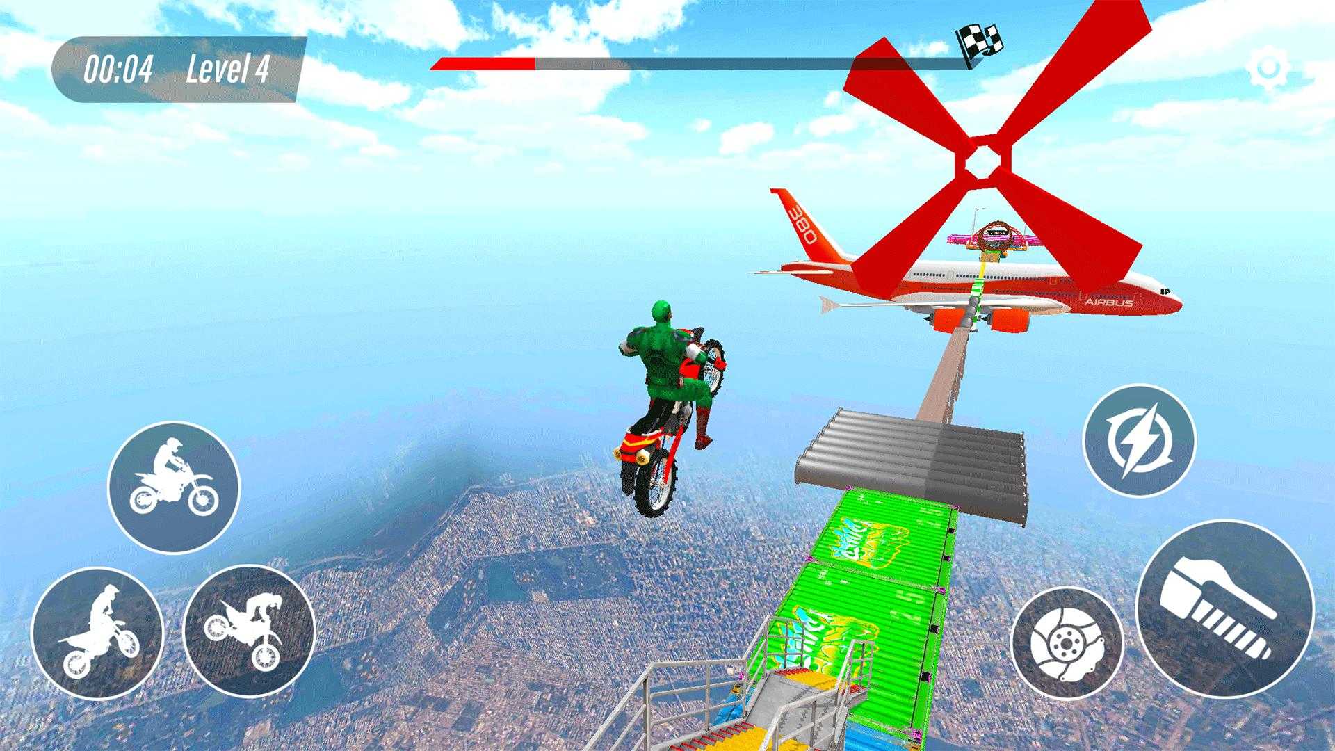 超级坡道摩托车特技3D游戏安卓中文版（SuperHero Bike）