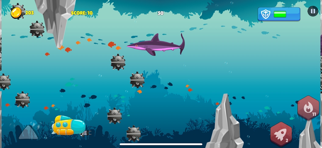 海洋潜艇冒险游戏图2