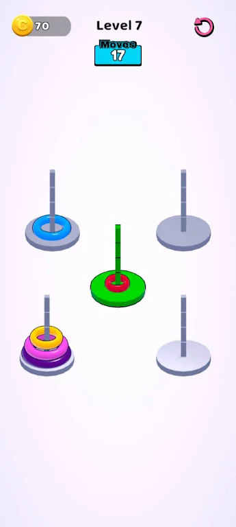 戒指尺寸堆叠分类游戏(ring stack: size sorting)第2张截图